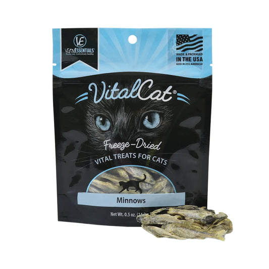 Vital Essentials Freeze Dried Cat Treats Minnows 0.5 oz