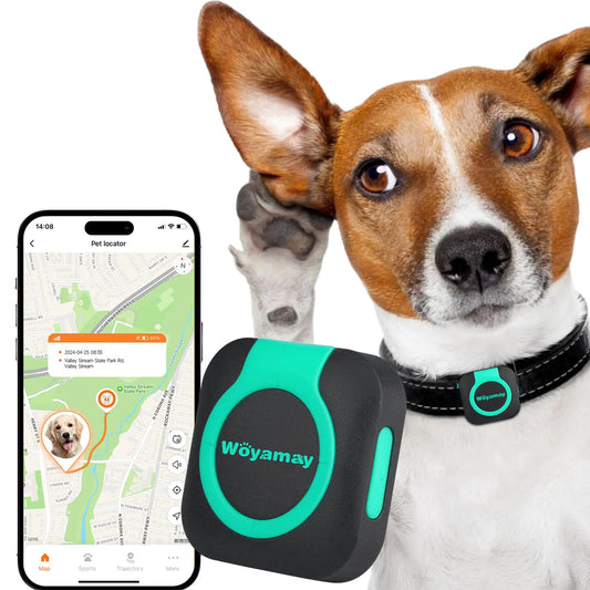 GPS Tracker for Dogs and Cats with Health Monitor and Fence Waterproof GPS Works with Any Collar (Android and iOS Universal)