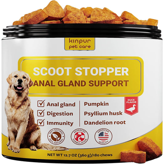 Scoot Stopper Premium Soft Chews – Fiber & Digestive Support for Dogs